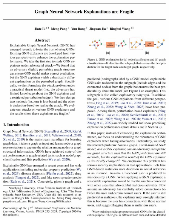 NCU Professor PANG Meng’s Paper accepted by ICML 2024Nanchang University